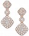 Pave Rose by Effy Diamond Drop Earrings (1-1/4 ct. t. w. ) in 14k Rose Gold
