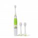 MYUS Intelligent Child Sonic Toothbrush LED Light Child Electric Toothbrush Smart Reminder SG-618 for Baby Child Kid with Extra 2 Replaceable Brush Heads (Light Green)