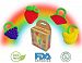 Tinukim Soothing Baby Teethers, Silicone BPA Free - Fun Fruit (4 Pack)