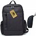 Abonnylv Diaper Bag Backpack with Insulated Bottle Bag, Large Capacity & Multifunction Baby Travel Knapsack - (Black)
