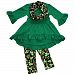 Unique Baby Girls St Patrick's Day Luck of the Irish Legging Set (2T/XS, Green)