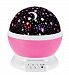 Aeroway Night Light Moon Star Projector 360 Degree Rotation - 4 LED Bulbs Light Lamp Starry Moon Sky Night Projector With USB Cable, Unique Gifts for Men Women Kids Best Baby Gifts Ever - Pink
