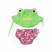 Zoocchini Swim Diaper and Sun Hat Set Frog- 6-12m, Medium