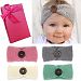 Elesa Miracle Baby Hair Accessories Baby Girl's Gift Box with Knit Crochet Turban Headband Winter Warm Headband (4pc- Button)