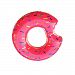Inflatable Swim Ring Seat Giant Bite Shape Donut Swimming Pool Water Float Raft (60cm, Pink)