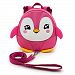 Hipiwe Baby Toddler Walking Safety Backpack Little Kid Boys Girls Anti-lost Travel Bag Harness Reins Cute Cartoon Penguin Mini Backpacks with Safety Leash for Baby 1-3 Years Old (Pink)