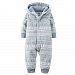 Carter's Baby Boys' Fair Isle Hooded Fleece Jumpsuit - Grey (9 Months) by Carter's