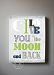 MuralMax - I Love You To The Moon & Back Theme - Canvas Inspirational Rhymes Collection - Size - 8 x 10