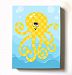 Under The Sea Ocean Theme - Stretched Canvas Nursery Wall Art Decor - Adorable Octopus Design That Makes a Memorable Baby Gift Idea - High Quality 100% Wooden Frame Construction - Ready To Hang 12X16