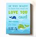 Under The Sea Ocean Whales - Stretched Canvas Nursery Wall Art Decor - If You Want To Know How Much I Love You Rhyme - Baby Gift - High Quality 100% Wooden Frame Construction - Ready To Hang 8X10