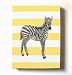 Modern Stretched Canvas Zebra Nursery Decor - Adorable & Unique Striped Animal Safari Wall Art Design - Memorable Baby Gift Idea - High Quality 100% Wooden Frame Construction - Ready To Hang 8X10