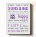 Adorable You Are My Sunshine Bedtime Story Rhyme - Woodland Owl Design - Stretched Canvas Nursery Wall Art Decor - Baby Gift idea - High Quality 100% Wooden Frame Construction - Ready To Hang 20X24