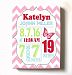 Personalized Stretched Canvas Birth Announcement Gift, Custom Baby Name, Date, Weight Stats, Newborn Butterfly Nursery Wall Art Decor, High Quality 100% Wooden Frame Construction, Ready To Hang 8X10