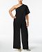 Adrianna Papell Plus Size Draped One-Shoulder Jumpsuit