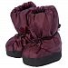 7AM Enfant 212 Soft -Soled Booties, Water Repellent Insulated and Quilted - Metallic Plum, Meidum