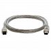 9 Pin To 6 Pin Bilingual Firewire, 6FT Clear