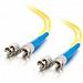 C2G / Cables to Go 37457 ST/ST Duplex 9/125 Single-Mode Fiber Patch Cable (9 Meter, Yellow)