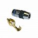 CableWholesale 24K Gold Premium RCA Connector for 7mm Cable, Blue Band (30R4-0100BL)