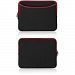 BoxWave Barnes & Noble NOOK HD+ Case - BoxWave Barnes & Noble NOOK HD+ SoftSuit With Pocket, Slim-Fit Neoprene Zippered Carrying Case (Jet Black with Red Trim)