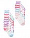 8-Pk. Days Of The Week No-Show Socks, Little Girls & Big Girls, Created for Macy's