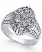 Diamond Marquise-Style Cluster Ring (2 ct. t. w. ) in 14k White Gold