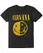New World Men's Nirvana Split Smiley Logo-Print T-Shirt