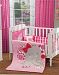 Pink Elefantita 6 Piece Crib Bedding Set