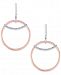 Diamond Two-Tone Circle Drop Earrings (1/5 ct. t. w. ) in 14k Rose and White Gold