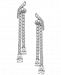 Arabella Swarovski Zirconia Drop Earrings in Sterling Silver