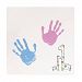 Pearhead Babyprints Newborn Baby Handprint or Footprint Double-Sided Photo Ornament with Clean Touch Ink Pad - Makes A Perfect Holiday Gift