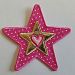2 iron-on appliques set - Glitter Star 9X9Cm and Union Jack 7X9Cm embroidered application set by TrickyBoo Design Zurich Switzerland