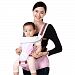 ShakeLady 5 in 1 Adjustable Baby Infant Front & Backpack Carrier Soft Sling Hip Seat Mom Walk Carrier (Pink)