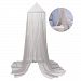 Mosquito Net Canopy, 2 Layer Polyester Grenadine Dome Princess Bed Tents Dreamy Childrens Room Decorate for Baby Kids Reading Play Indoor Games House (Light Gray)