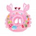 FZAY Baby Inflatable Pool Float Infant Crab Seat Boat Swim Ring with Handles (Pink)