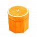 Abusun Creative Folding Storage Stool Storage Clothing Box Thick Small Storage Stool for Home (Orange)