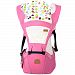 ThreeH Baby Carrier Hoodie Detachable Hip Seat for Newborns Infants Toddlers BC04, Pink