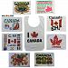 Baby Toddler Plain 100% Cotton Canada Themed Bibs (4 pack)