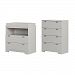 South Shore Furniture 11199 Reevo Changing Table and 4-Drawer Chest Set, Soft Gray