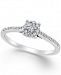 Diamond Cluster Promise Ring (1/4 ct. t. w. ) in 10k White Gold
