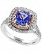 Effy Final Call Tanzanite (1-5/8 ct. t. w. ) and Diamond (3/4 ct. t. w. ) Ring in 14k White and Rose Gold