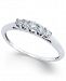 Diamond Five Stone Step Ring (1/4 ct. t. w. ) in 14k White Gold