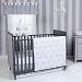 Trend Lab Bunnies 3 Piece Crib Bedding Set, Gray/White