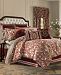 J Queen New York Rosewood Burgundy King 4-Pc. Comforter Set Bedding