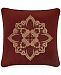 J Queen New York Rosewood Burgundy 18" Square Decorative Pillow Bedding