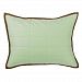Bacati Metro Lime/White/Chocolate Quilted Boudoir