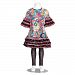 GiGi Floral Dress Girls 12M Black Shimmer Leggings 2pc Fall Outfit