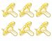 Philips Avent Soothie Pacifier, 0-3 Months, Yellow - 6 Pack
