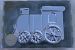 Train Silver Plated Ceramic Bank