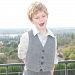 La Petite Couture Grey Herringbone News Boy Vest Occasion Top Boys 5