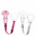 MAM Love & Affection Pacifier Clip, I Love Daddy, Girl, 2-Count